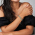 Liens Crocodile | Bracelet Mini Kismet | Vert menthe x argent